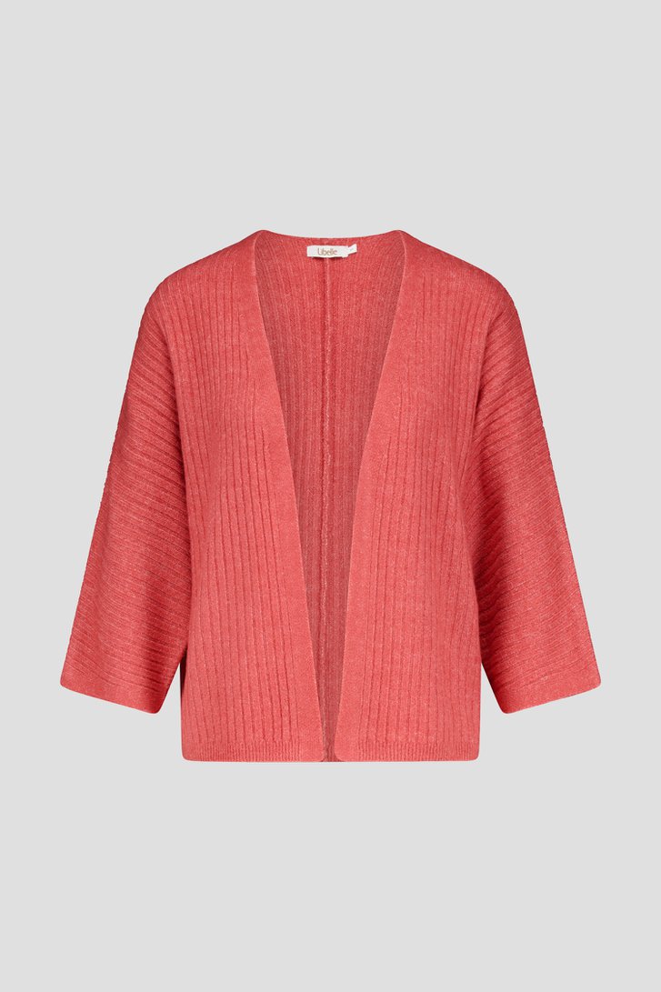 Zachte koraalroze cardigan van Libelle voor Dames