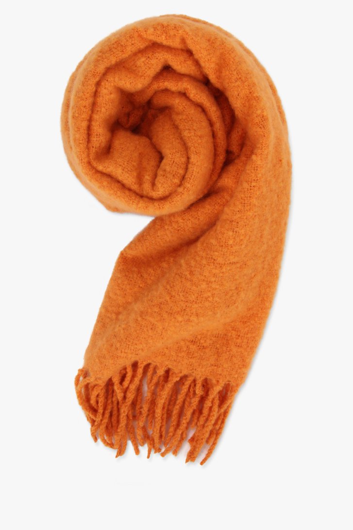 Zachte oranje wintersjaal van More & More voor Dames