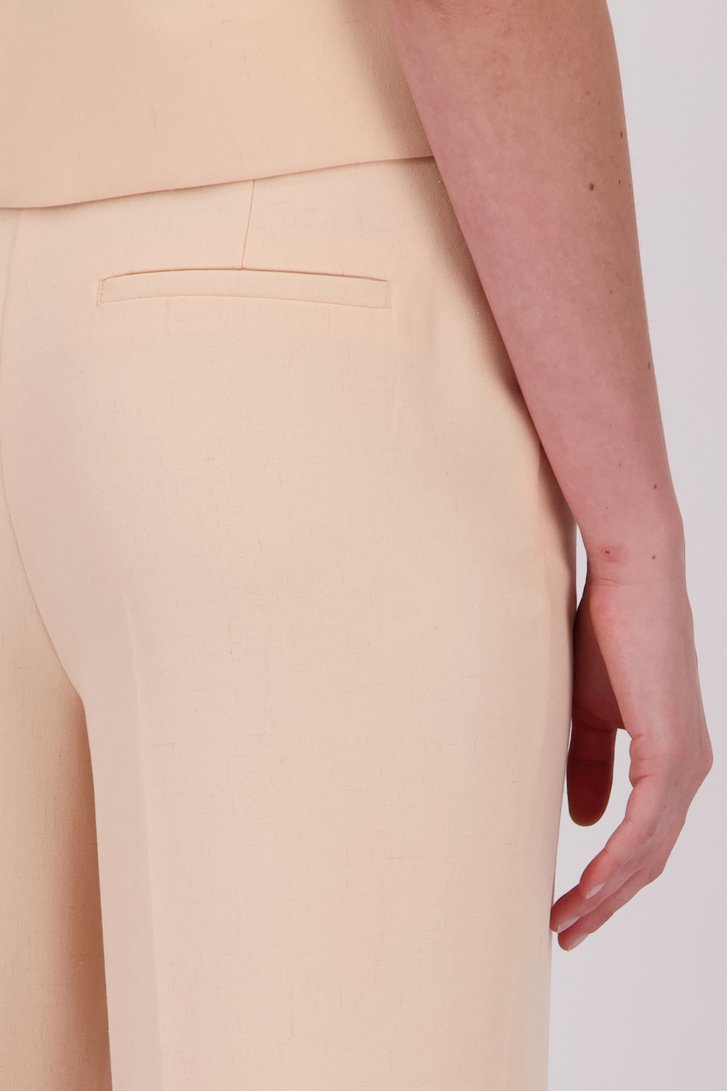 Zalmroze wijde broek van D'Auvry voor Dames