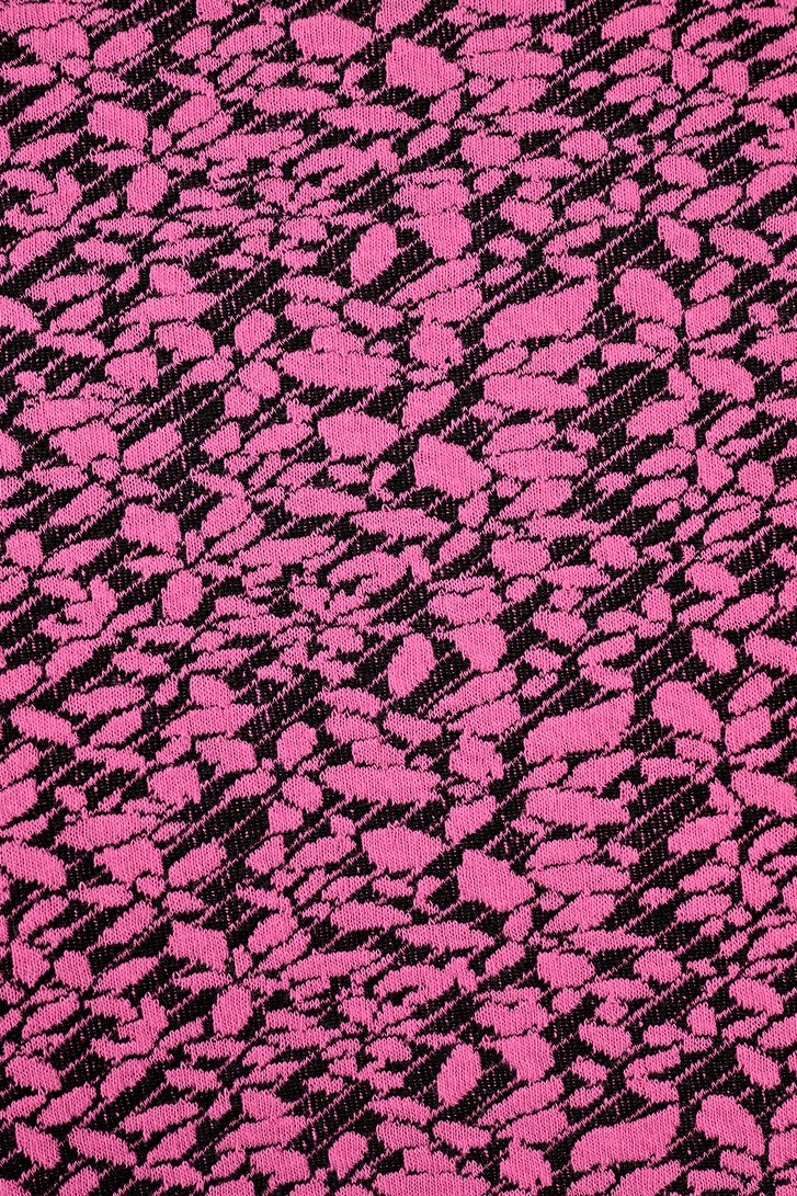 Zwart kleedje met roze vlekkenprint van Bicalla voor Dames