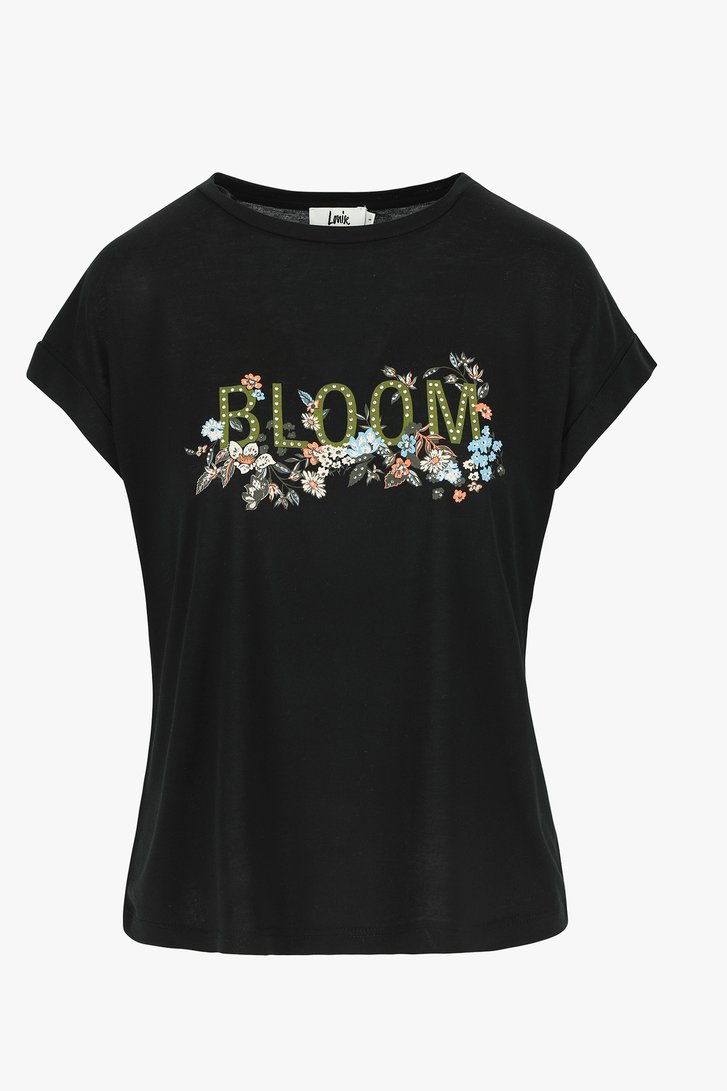 Zwart T-shirt met print van Louise voor Dames