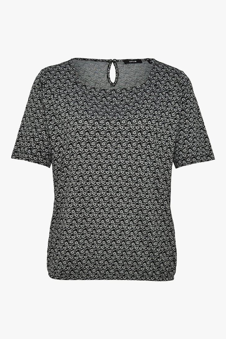 Opus discount shirt zwart