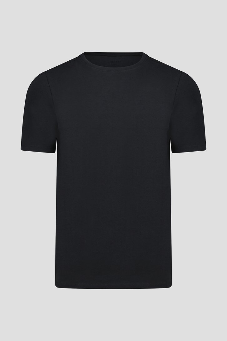 Productfoto 2 van Zwart T-shirt met ronde hals door Liberty Island voor Heren