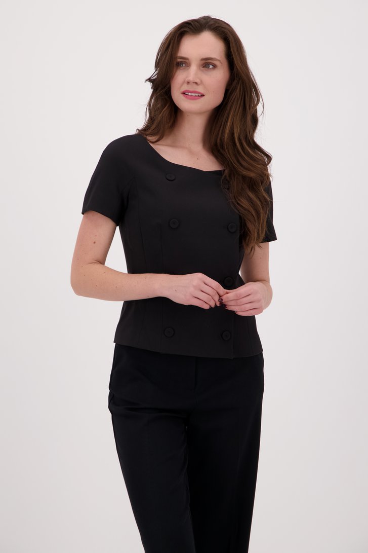 Zwarte blouse  van D'Auvry voor Dames