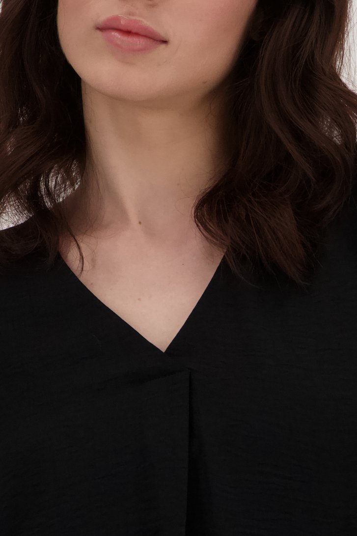 Zwarte blouse met 3/4 mouwen van JDY voor Dames