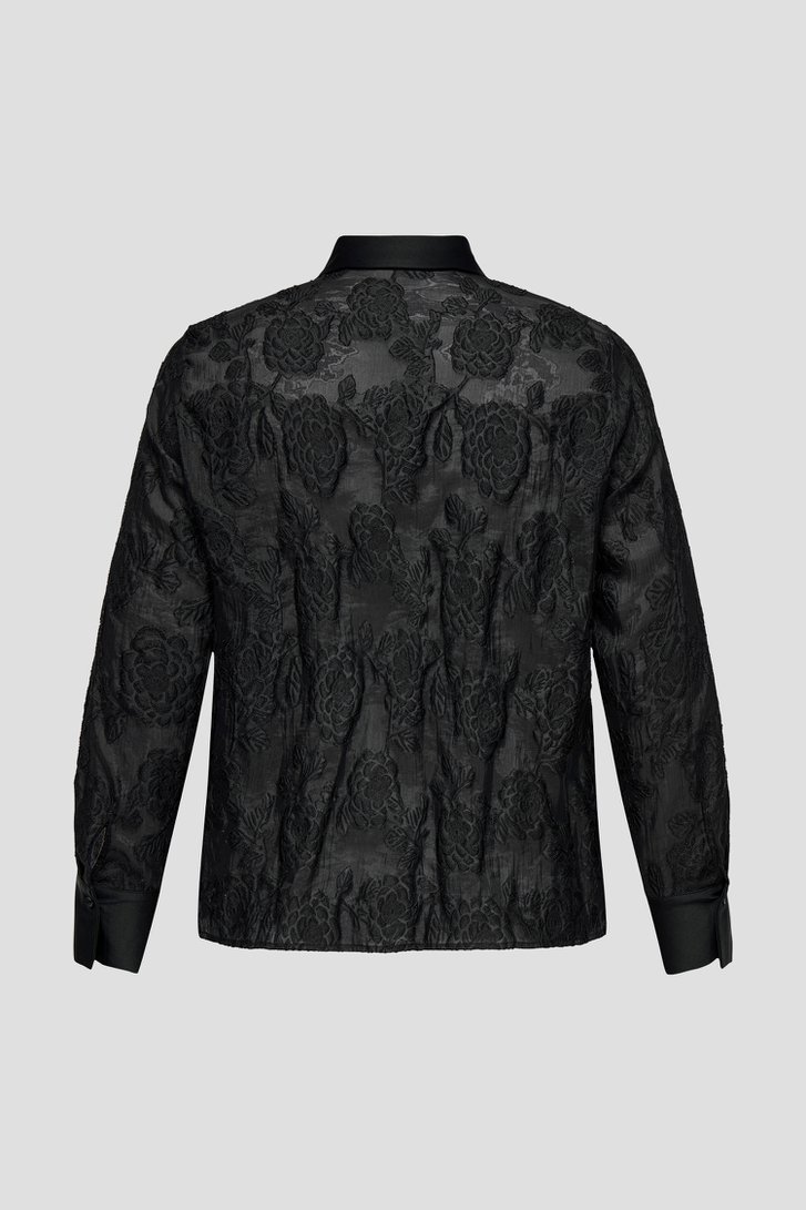 Productfoto 2 van Zwarte blouse met broderie door ONLY Carmakoma voor Dames