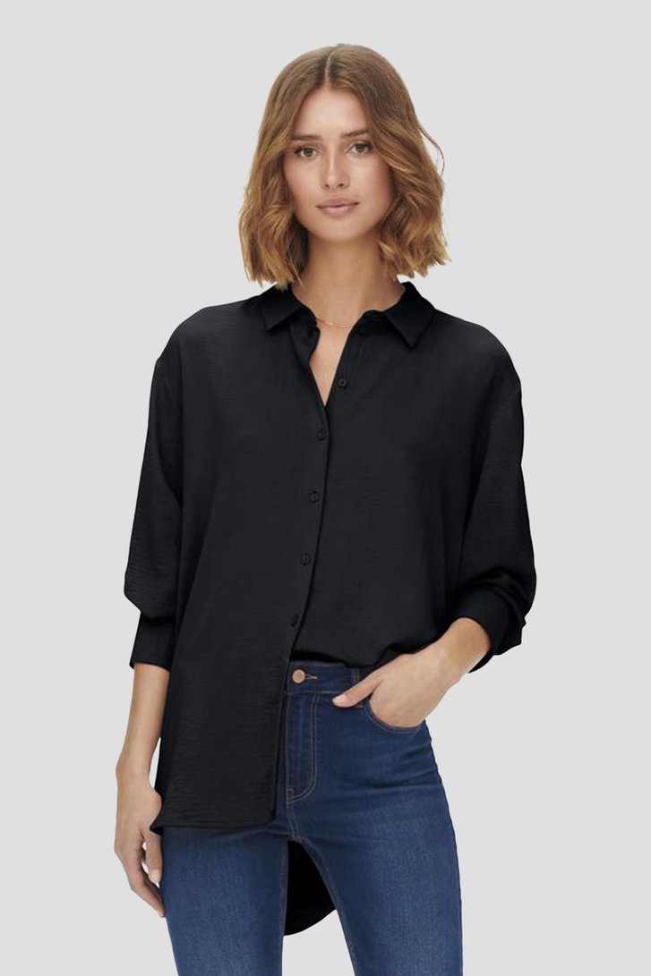 Zwarte blouse met lange mouwen van JDY voor Dames
