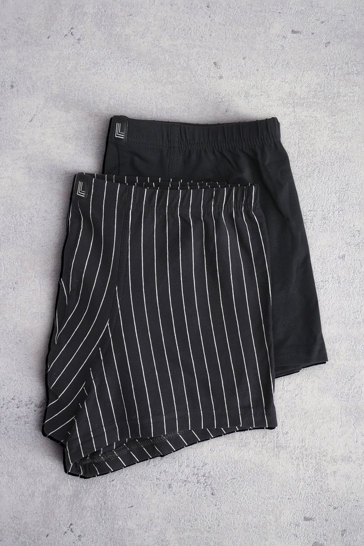 Zwarte boxer - Trunk pants - Set van 2 van Liberty Island voor Heren