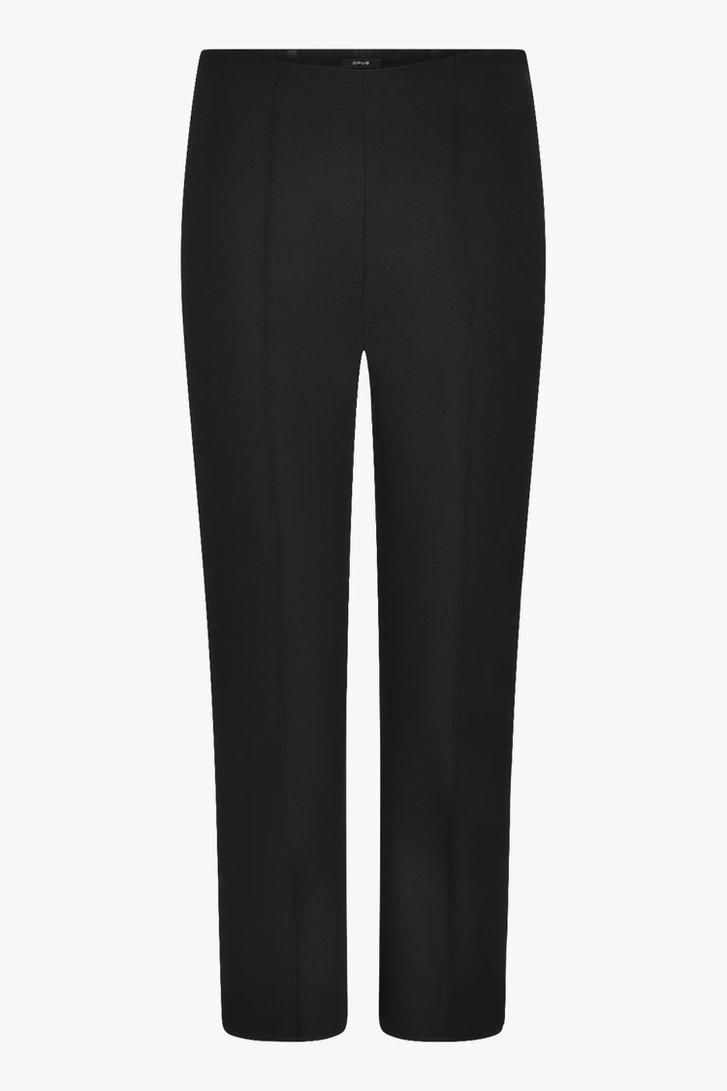 Zwarte broek met stretch - straight fit  van Opus voor Dames