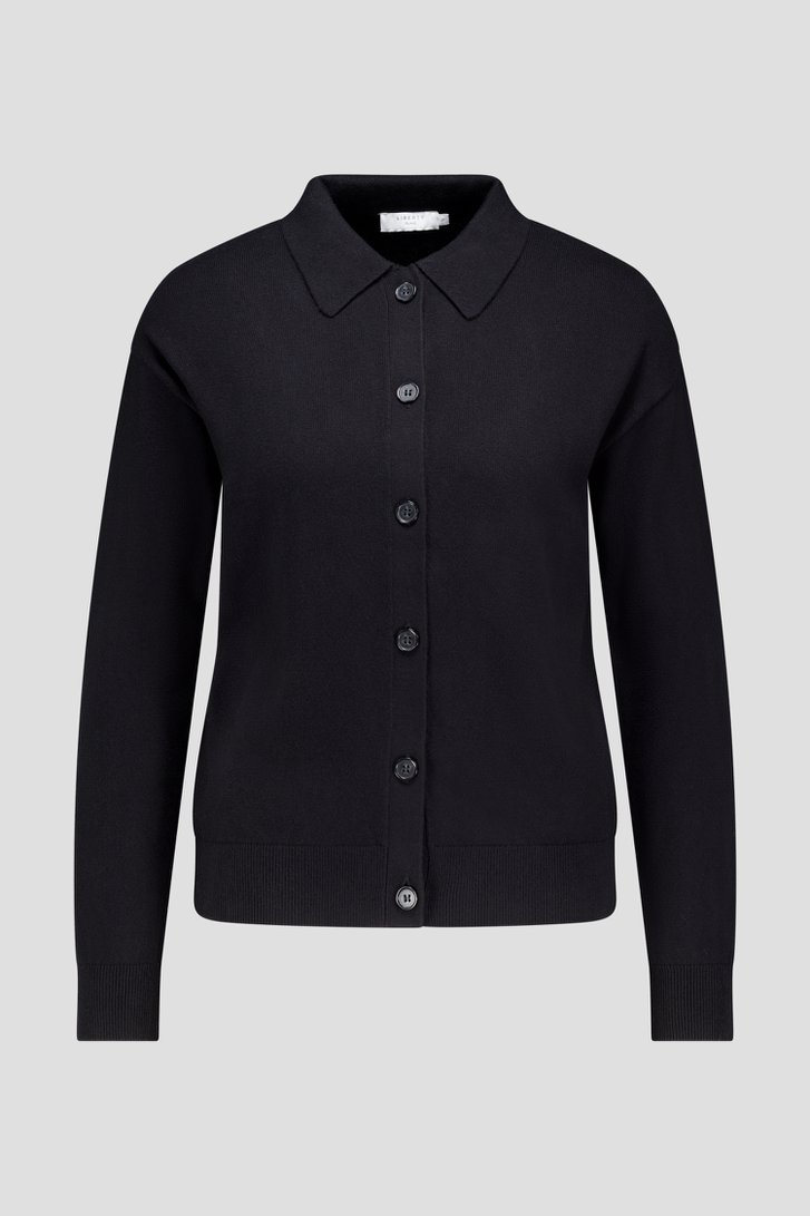 Productfoto 1 van Zwarte cardigan met polokraag door Liberty Island voor Dames