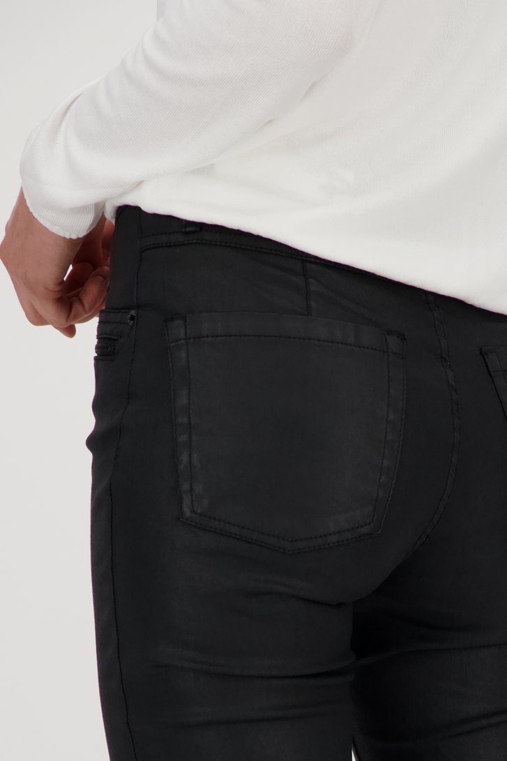 Zwarte gecoate jeans - Slim fit van Opus voor Dames