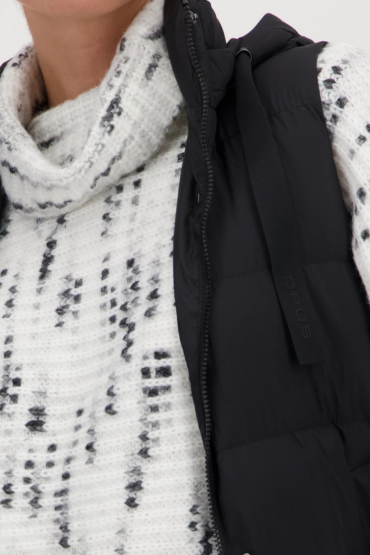 Zwarte halflange bodywarmer van Opus voor Dames