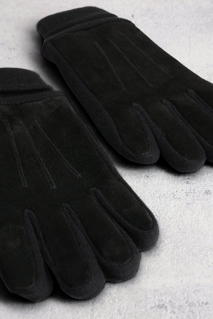 Productfoto 1 van Zwarte handschoenen met suède look door Liberty Island voor Heren