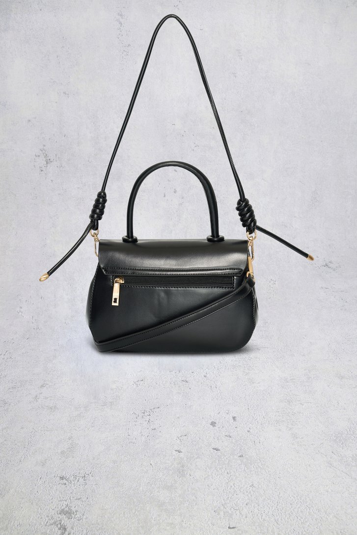 Achterkant van Zwarte handtas met leather look door Bulaggi voor Dames