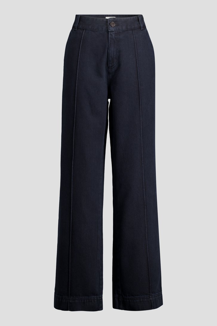 Productfoto 1 van Zwarte jeans met siernaden – Wide leg fit door Liberty Island Denim voor Dames