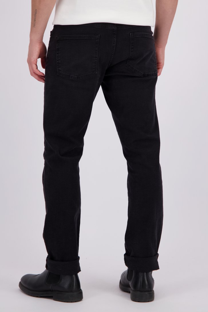 Achterkant van Zwarte jeans met verwassen look -Regular fit door Only & Sons voor Heren