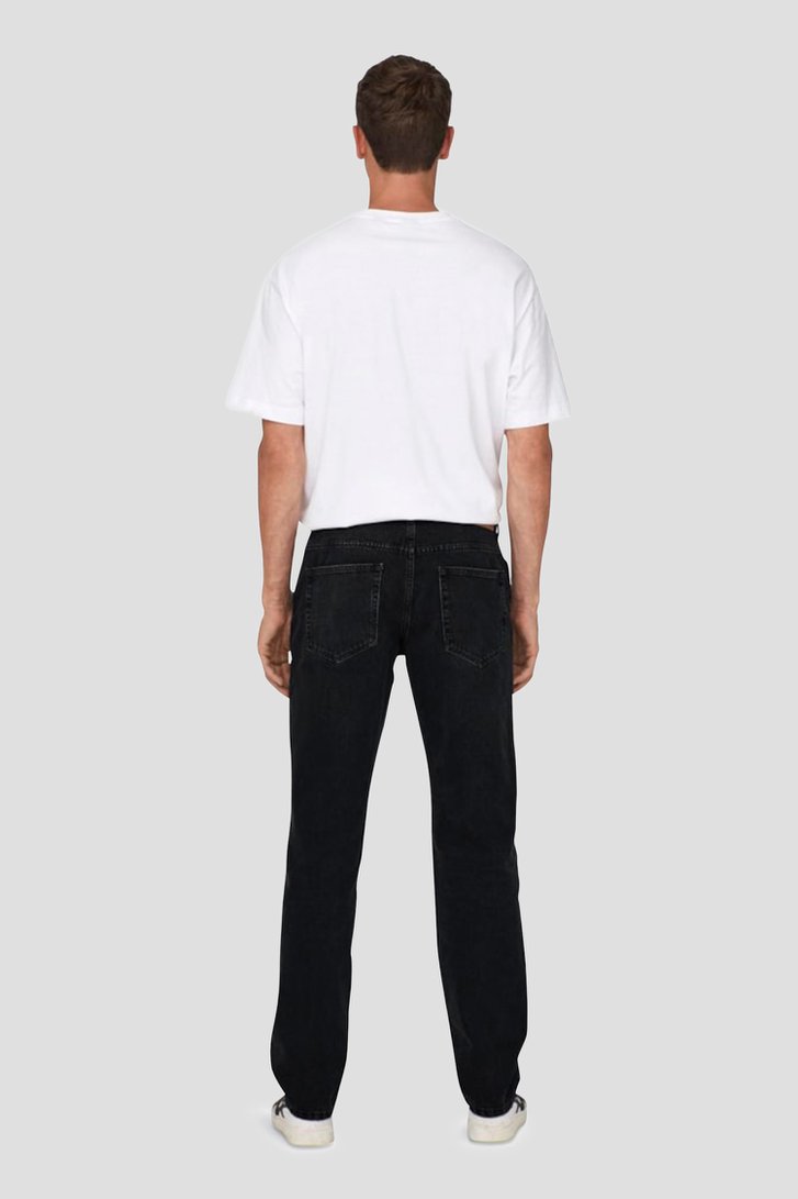 Zwarte jeans - Straight fit van ONLY & SONS voor Heren