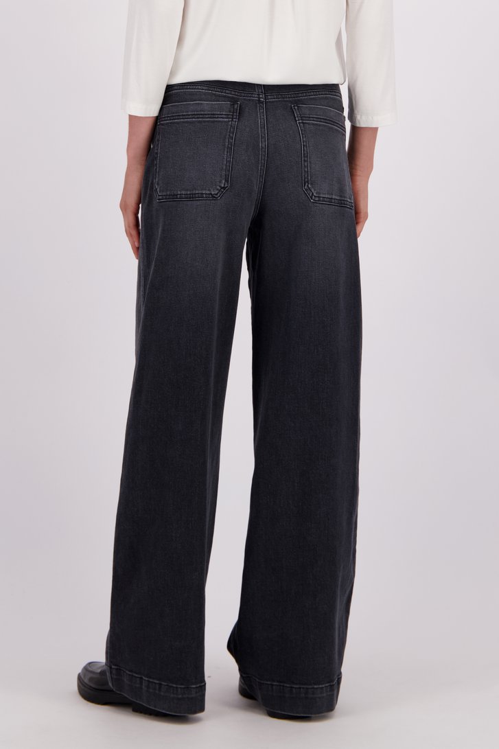 Extra foto 3 van Zwarte jeans - Wide leg fit door Liberty Island Denim voor Dames