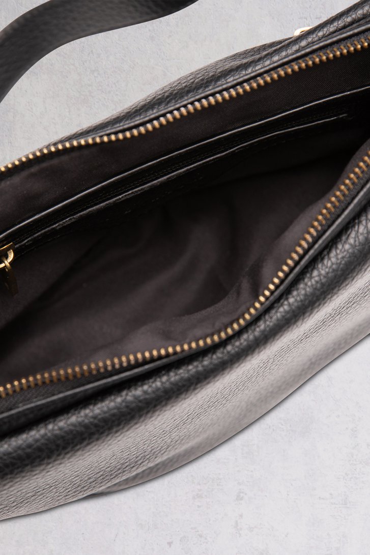 Zwarte moonbag-handtas met leatherlook van Bulaggi voor Dames