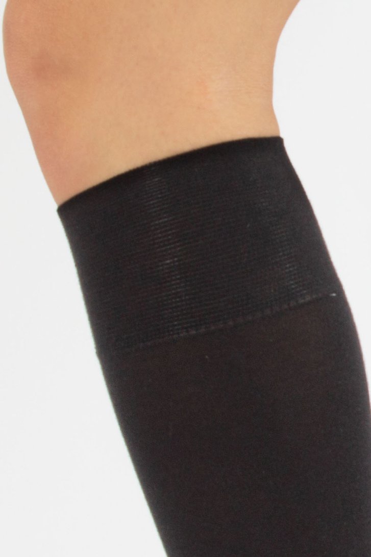 Zwarte nylon sokken - kniehoogte van Cette voor Dames