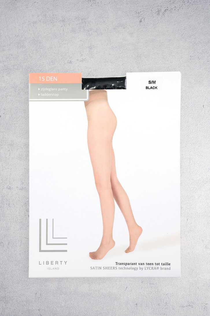 Productfoto 4 van Zwarte panty - 15 den door Liberty Island voor Dames