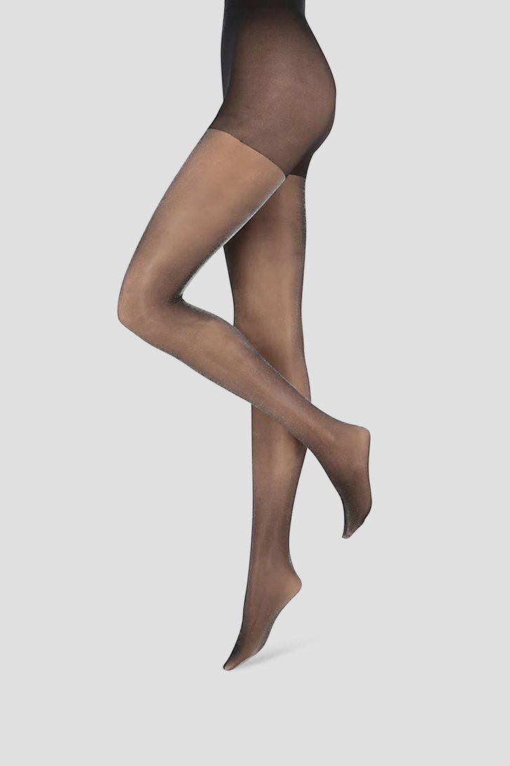 Voorkant van Zwarte panty met zilveren glitters - 20 den door Marcmarcs voor Dames