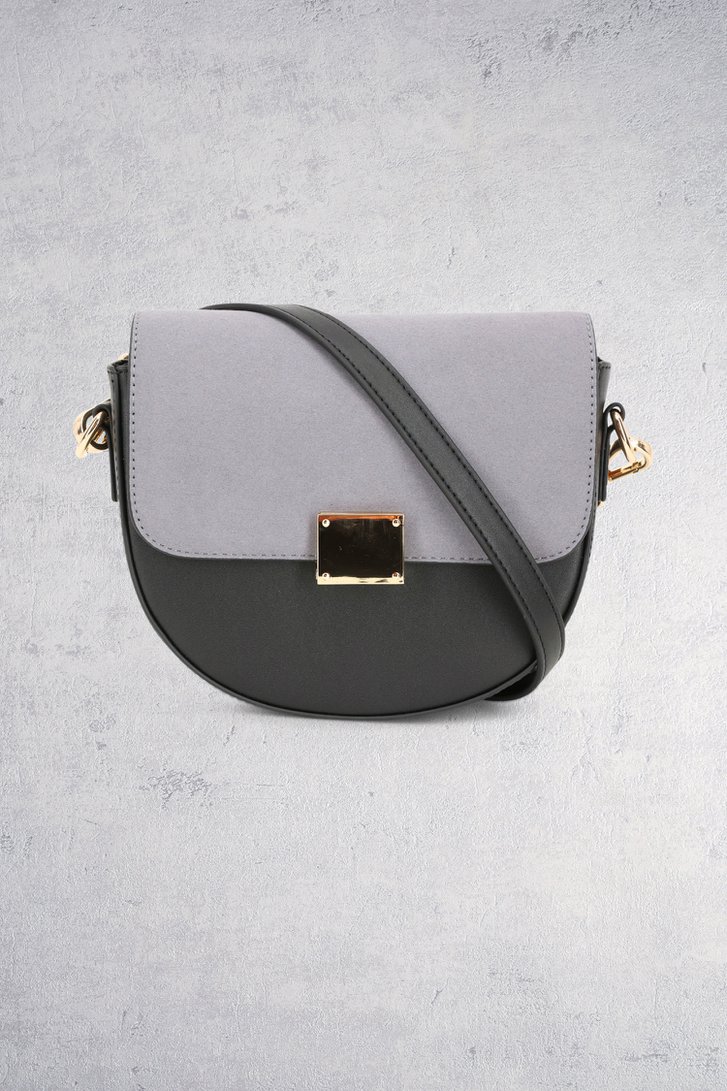 Extra foto 1 van Zwarte schoudertas met suède door Liberty Island voor Dames