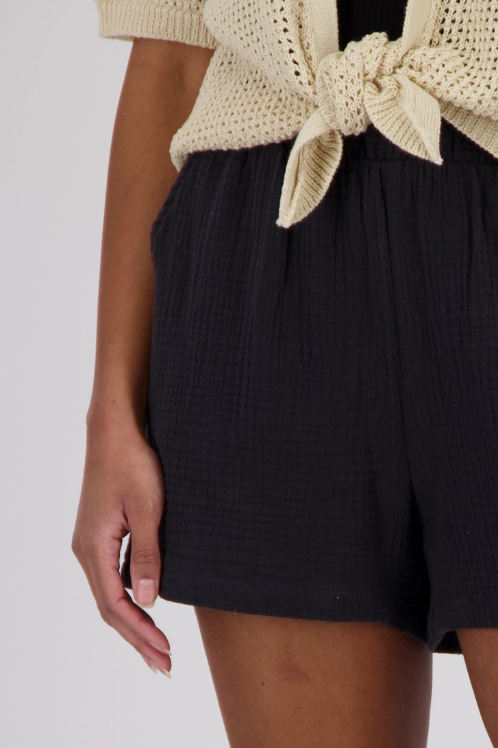 Zwarte short met tetralook van JDY voor Dames