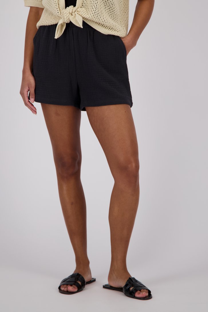 Zwarte short met tetralook van JDY voor Dames