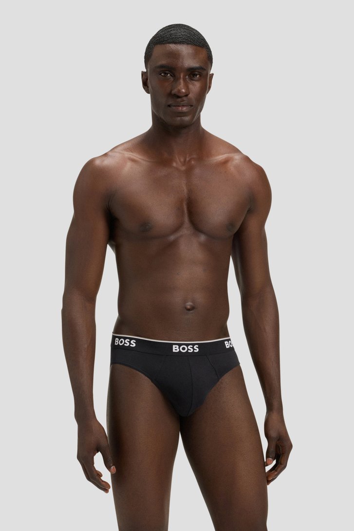 Achterkant van Zwarte slips - Set van 3 door Hugo Boss voor Heren