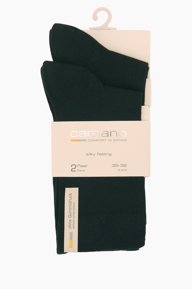 Zwarte sokken - 2 paar van Camano voor Dames