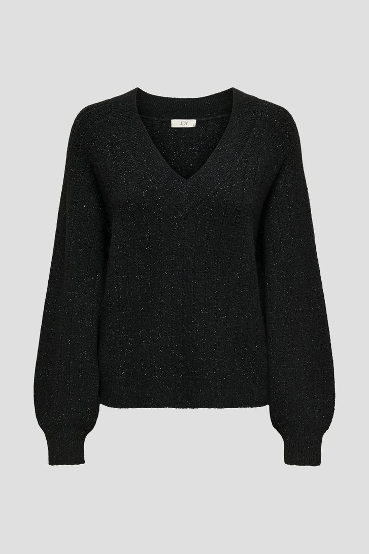 Productfoto 1 van Zwarte trui met glitters door JDY voor Dames