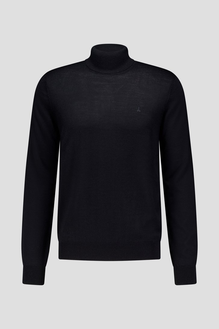 Productfoto 1 van Zwarte trui met rolkraag door Dansaert Black voor Heren