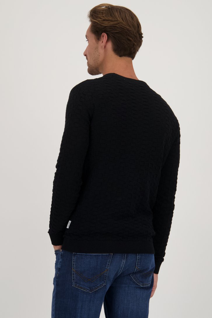 Zwarte trui met ronde hals van ONLY & SONS voor Heren