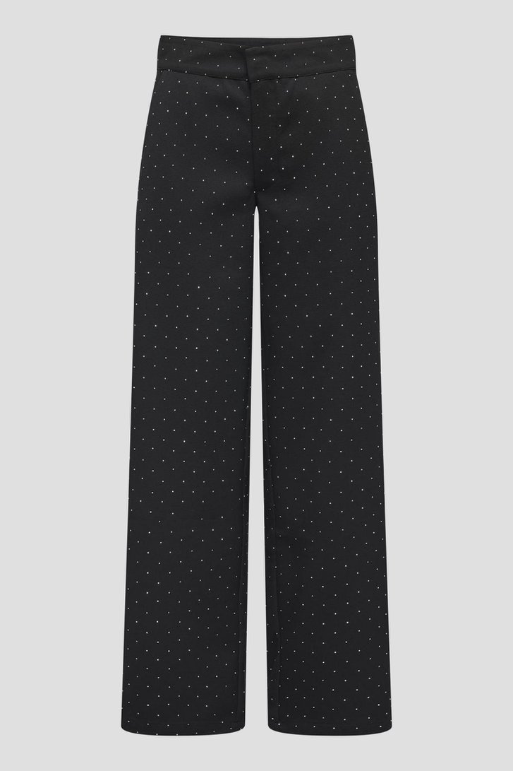 Zwarte wijde broek met steentjes van JDY voor Dames