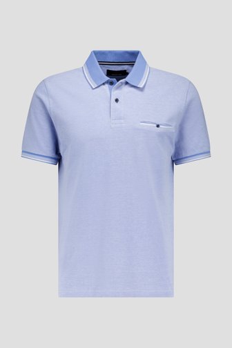 
Polo bleu clair mélangé avec poche poitrine de Dansaert Blue pour Hommes
