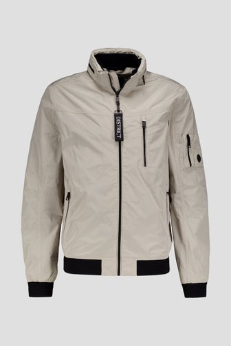 
Veste beige clair avec capuche amovible de District pour Hommes