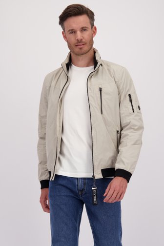 
Veste beige clair avec capuche amovible de District pour Hommes