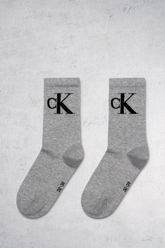 2 paires de chaussettes grises - taille 35-38 de Calvin Klein pour Femmes