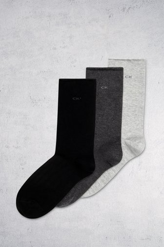 3 paar grijze sokken - one size van Calvin Klein voor Dames