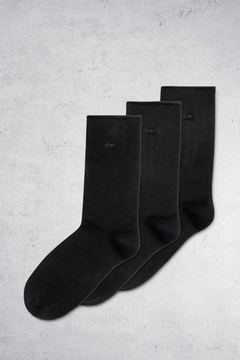3 paires de chaussettes noires - taille unique de Calvin Klein pour Femmes