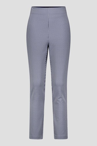 Productfoto 1 van Aansluitende broek met wit-blauw motief door Claude Arielle voor Dames