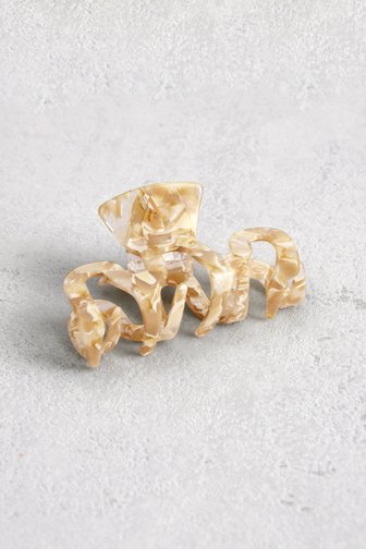 Le devant de Barrette beige effet marbré de AC by Annelien Coorevits pour Femmes