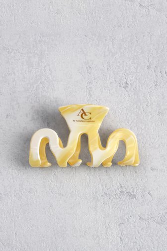 Le devant de Barrette jaune clair de AC by Annelien Coorevits pour Femmes