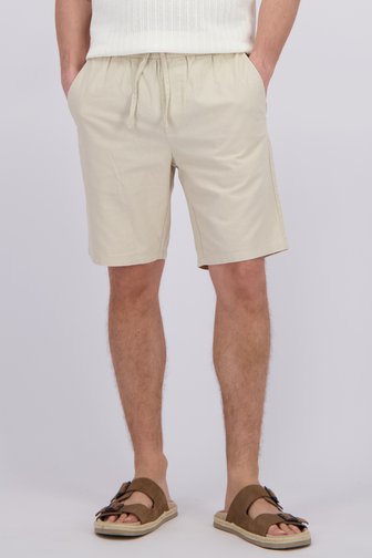 Productfoto 1 van Beige bermuda met linnen  door Only & Sons voor Heren