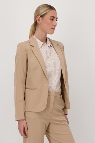 Achterkant van Beige blazer door Liberty Island voor Dames