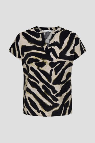 Voorkant van Beige blouse met zwarte print door JDY voor Dames