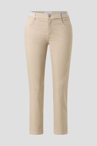 Productfoto 1 van Beige broek met streepjes - Slim fit door Angels voor Dames