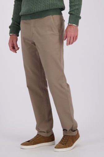 Voorkant van Beige chino  door Dansaert Blue voor Heren
