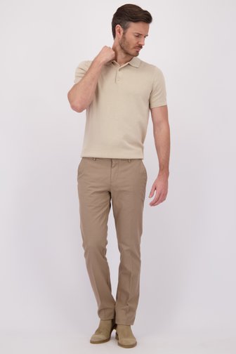 Voorkant van Beige chino - New York - Slim fit  door Brassville voor Heren